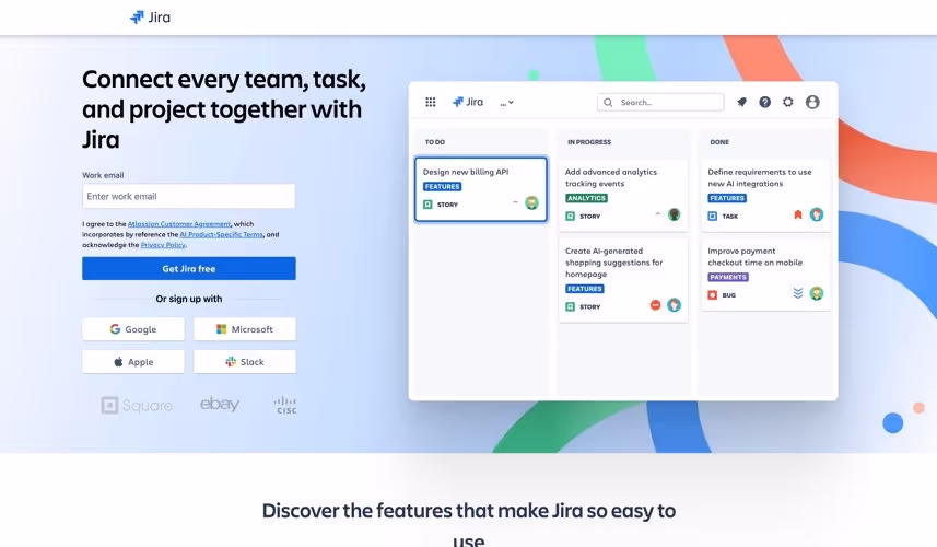 Landingpage Task Management Tool