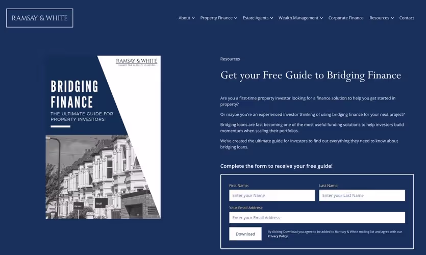 Squeeze-Landingpage 