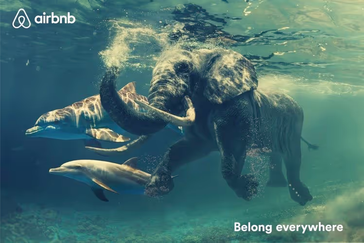Airbnb 'Belong Anywhere' - Airbnb erzählt Geschichten von Menschen, die einzigartige Unterkünfte auf der ganzen Welt finden und sich dort wie zu Hause fühlen. Diese Kampagne vermittelt das Gefühl von Zugehörigkeit und Abenteuer.