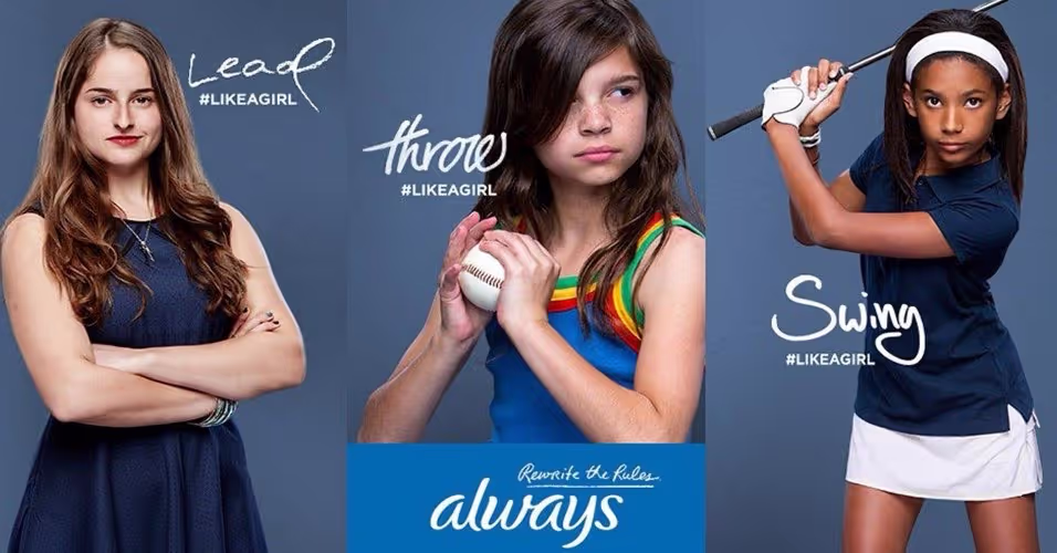 Always '#LikeAGirl' - Diese Kampagne hinterfragt Geschlechterstereotype und ermutigt Mädchen, ihr Selbstvertrauen zu stärken. Die kraftvollen Bilder und die emotionale Botschaft haben Millionen von Menschen berührt.
